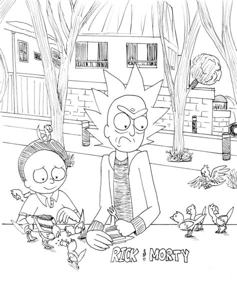 Desenhos De Rick E Morty Para Colorir Wonder
