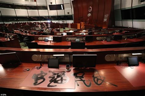New Pictures Emerge Showing Damage Caused To Hong Kongs Parliament