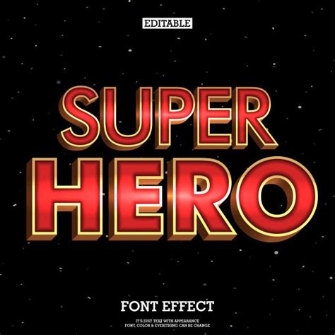 3d Super Hero Font With Metallic Effect Superhero Font Superhero
