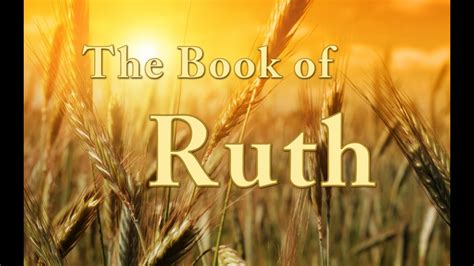 When the bible is studied this way, it begins to breathe in our hands. The Book of Ruth chapters 1 to 4 Bible Study - YouTube