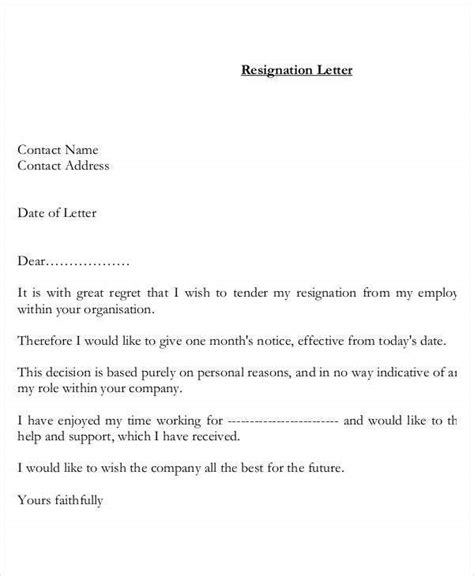 Resignation Letter Format Marriage Reason Sample Resignation Letter