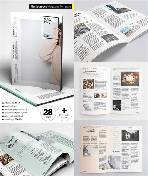 30 Creative Magazine Print Layout Templates For Free Free And Premium