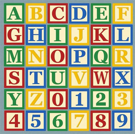Alphabet Blocks Clipart Abc Blocks Letter Clip Art Abc Etsy In 2022