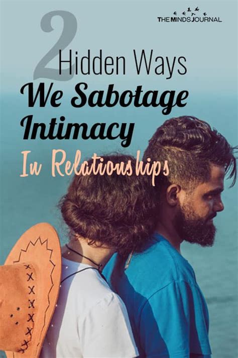 sabotaging intimacy in romantic relationships 2 ways