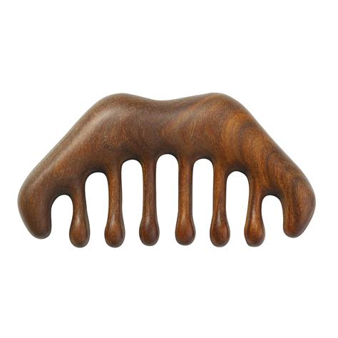Buy Wooden Combnatural Wood Wide Tooth Hair Comb Scraping Scalp Massage Combhandheld No