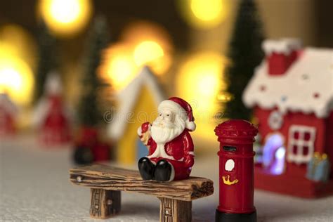 a forest covered with snow santa prepare for the holiday season stock image image of
