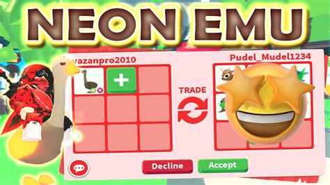 Trading Neon Emu 😍🤩 From Aussie Egg What People Offer In Adopt Me