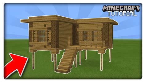 Minecraft House On Stilts Tutorial How To Build Youtube