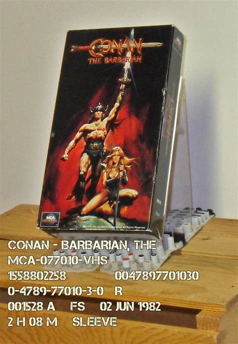 Vhs Conan Barbarian The