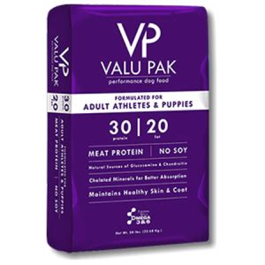 The safest and most trusted brands in each of 14 categories. Valu-Pak 30-20 Adult Athlete Dog & Puppy Formula Dry Dog ...