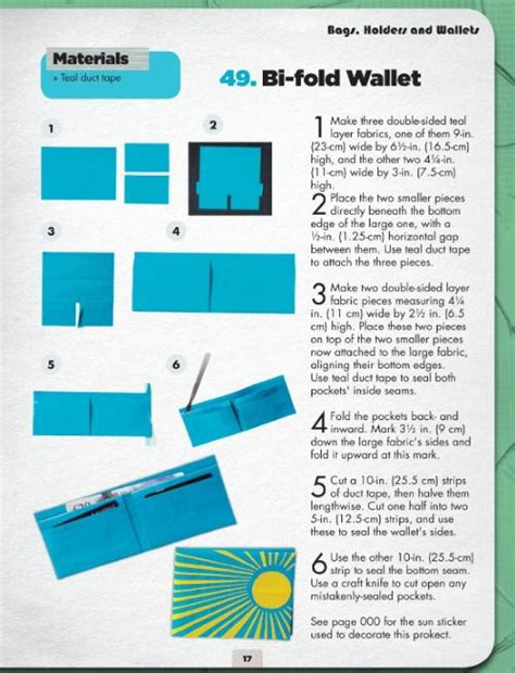 Duct tape, bill, card make 6 bill length pieces and 3 card piece , all as close a possible. More Cool Duct Tape Projects! | GeekDad | Girls Camp ...