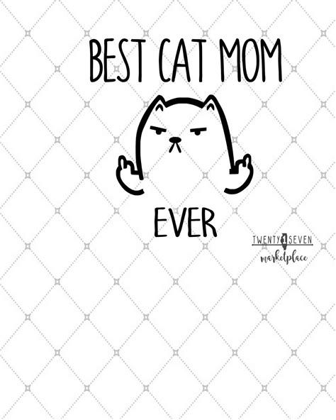 Download Best Cat Mom SVG| Crazy Cat Lady| Pet Lover Gift| Cat Mom| Instant Download| Funny Cat SVG| Cat ...