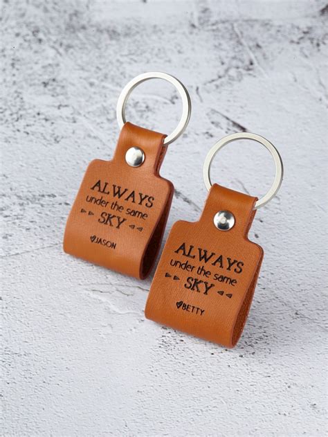 30 gifts that use location coordinates. Personalized Long Distance Couple Keychain - Always Under ...