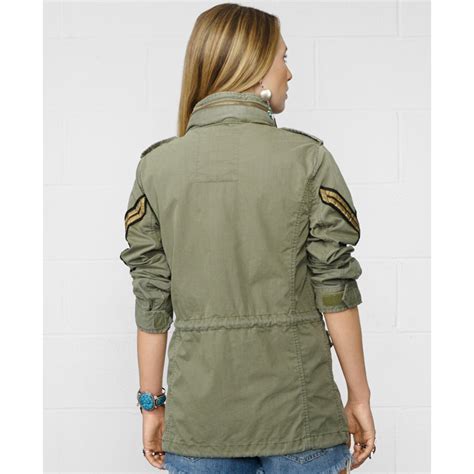 Denim And Supply Ralph Lauren Military Anorak Field Jacket In Army Olive