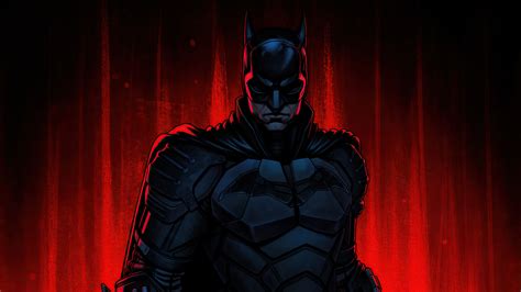 The Batman With Red Background Wallpaper 4k Ultra Hd Id6426