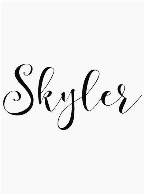 Skyler Sticker For Sale By Braceletsbyqu Redbubble