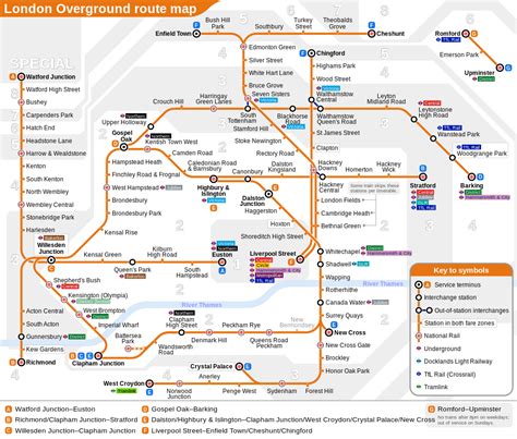 London Overground Train Rail Maps