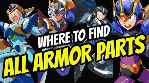 Megaman X5 Where To Find All Armor Parts All Armor Parts Location