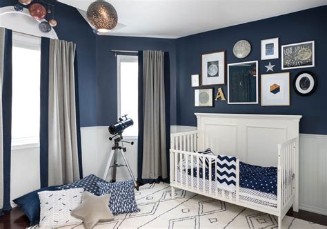You will love the open storage available in this piece yet you still have five drawers across the bottom where you can store your miscellaneous items. Celestial Inspired Boys Room - Project Nursery