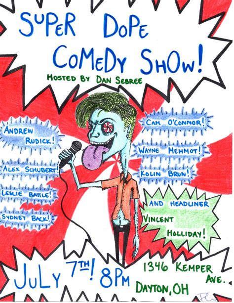 Super Dope Comedy Show Poster July 7 By Bettiepa1ge On Deviantart