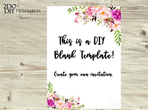 14 Blank Wedding Invitation Designs And Templates Psd Ai