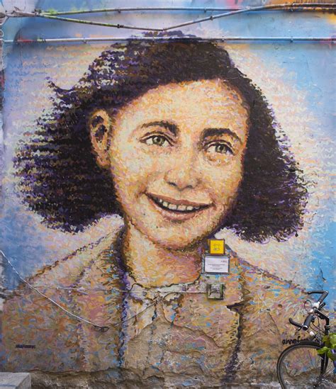 Anne Frank Lovely Portrait Of Anne Frank On A Wall In Hack Flickr