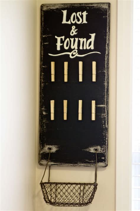 Lost And Found Board Sign Industrial Laundry Decor