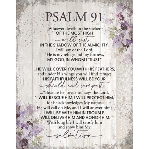 Psalm 91 Wood Plaque Michaels