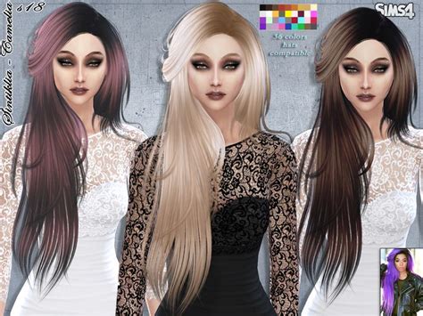 Sintiklia Sims Camelia Hairstyle 18 Sims 4 Hairs Sims4hairs