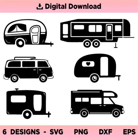 Camper Svg Bundle Camper Trailer Svg Rv Svg Camping Svg Trailer Svg