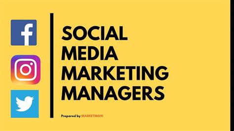 Who Is A Social Media Marketing Manager Skills And Responsibilities