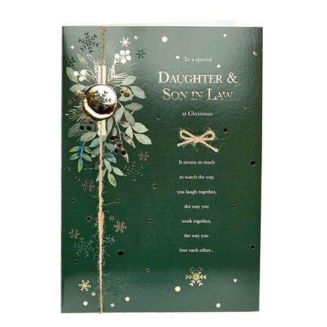 Buy Christmas Card Daughter And Son In Law Alpine For Gbp 179 Card Factory Uk