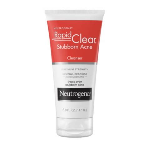 Neutrogena Rapid Clear Stubborn Acne Cream Cleanser 5 Fl Oz Qfc