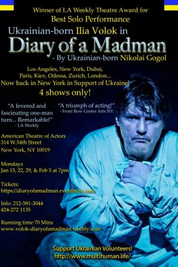 Diary Of A Madman Tickets New York Todaytix