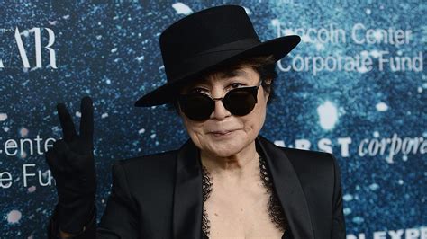 Yoko Ono Hospitalized With Flu Symptoms Says Rep Entertainment Tonight