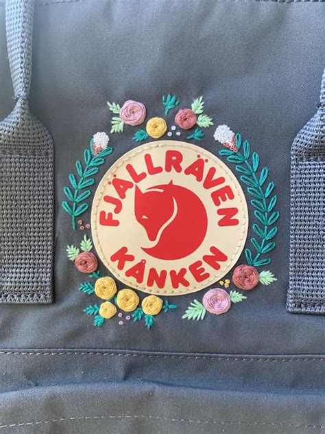 Fjallraven Kanken Embroidery Backpack Cute Embroidery Cute
