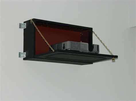 I have an epson powerlite home cinema 3010 projector which is set up on a 21' x 13' basement. DIY "Hidden" Video Projector Folding Shelf, Carbon Fiber ...