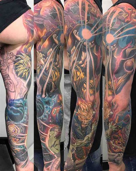 Full tattoo photo of one of the greatest episodes in dbz ever! Dragon Ball Z Sleeve Tattoo by Ry Tattoomiester - Tattoo ...