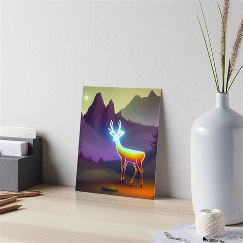 Ai Artificial Intelligence Generated Art Glowing Deer In Fantasy