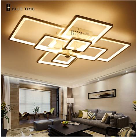 Modern ceiling fans can be pretty quiet but there's always some low noise because of motor and electricity. Rings Modern Led Chandelier For Living Room Dining Room ...