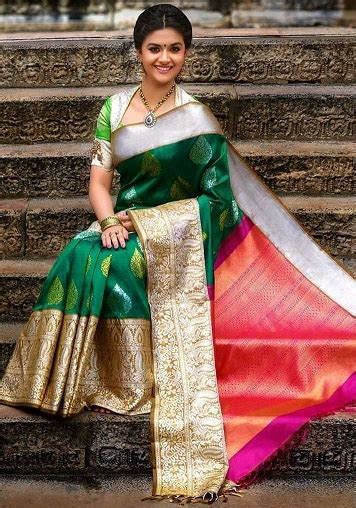 Keerthi Suresh In Saree Unseen And Glamorous Pics