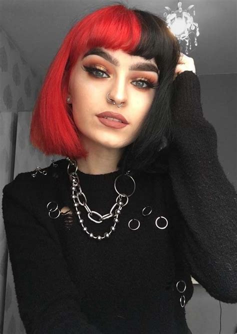Hottest Two Toned Short Bob Haircuts With Bangs In 2018 Stylesmod