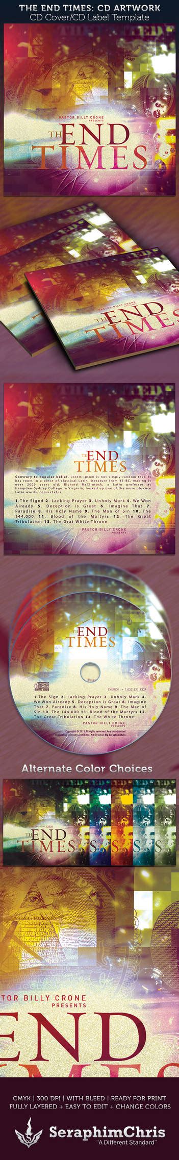 The End Times Cd Cover Artwork Template Preview By Seraphimchris On