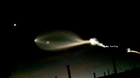 Spacex Iridium 4 Satellite Launch 12222017 Seen From Los Angeles Ca
