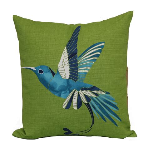 They go really well with the spa blue cushions on my rochford sofa!. 16-in x 16-in Hummingbird Pillow Navy and Teal Outdoor ...