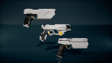 Futuristic Pistols Pack 2 In Weapons Ue Marketplace