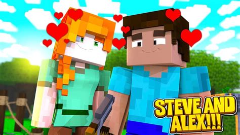 Minecraft Movie The Life Of Alex And Steve How Alex Met Steve Youtube