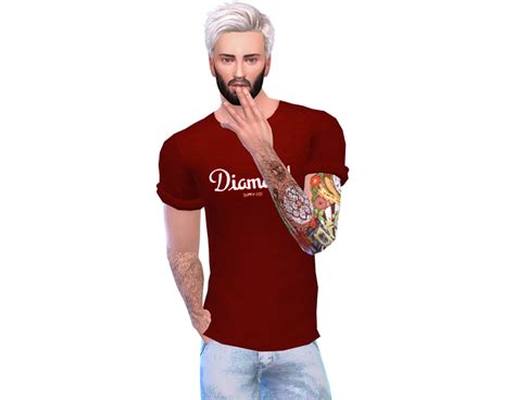 My Sims 4 Blog Rolled Sleeve T Shirts By Sims4sweatshop