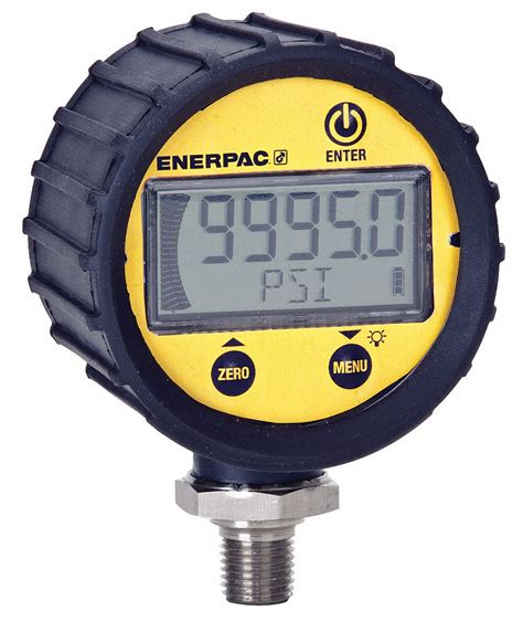 Enerpac 0 To 20000 Psi Digital Pressure Gauge 2 34 In Dial 14 In