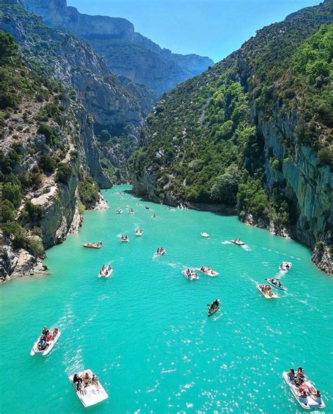The Verdon Gorge Is A River Canyon Located In Provence France That Is A